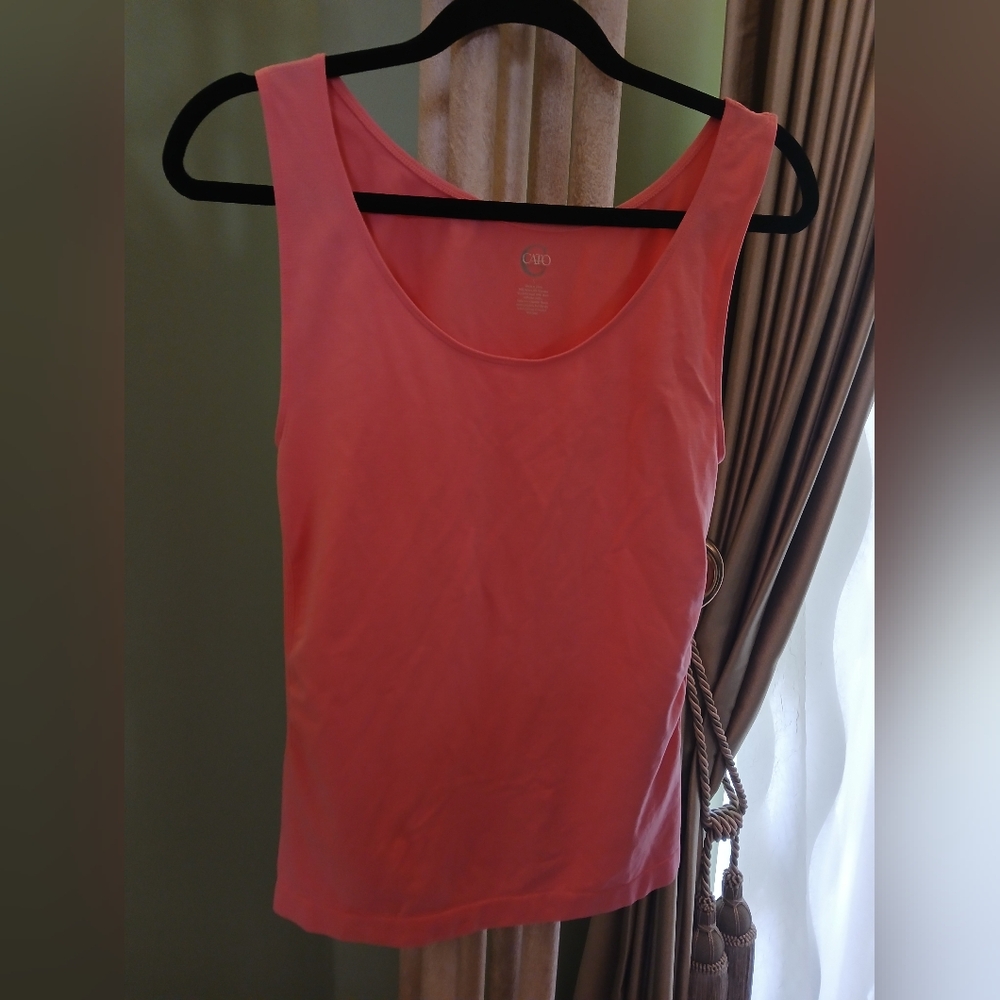 Cato Women's Pink Coral Tank Top NWOT